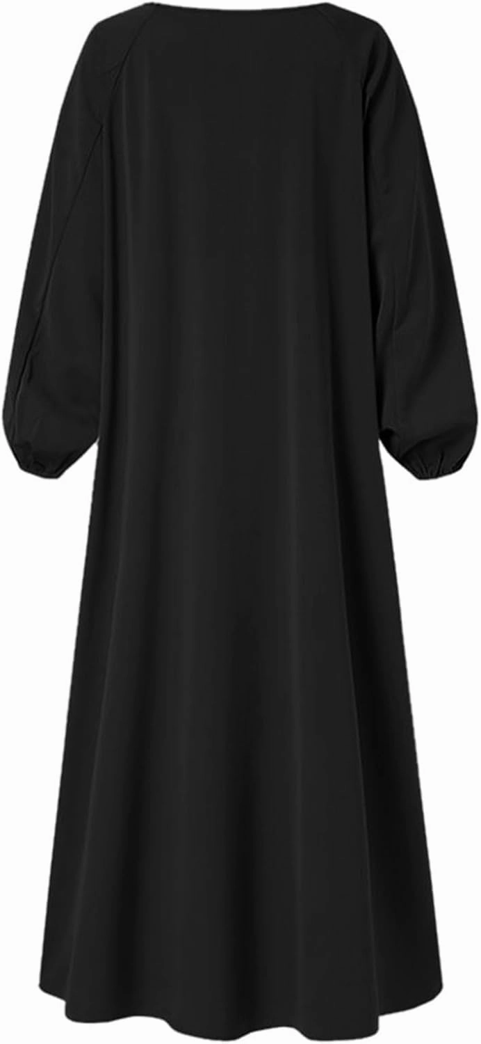 Muslim Dress for Women Classic Abaya Dress Dubai Robe Eid Prayer Clothes Islamic Muslim Robe Pakistani Kaftan Abaya