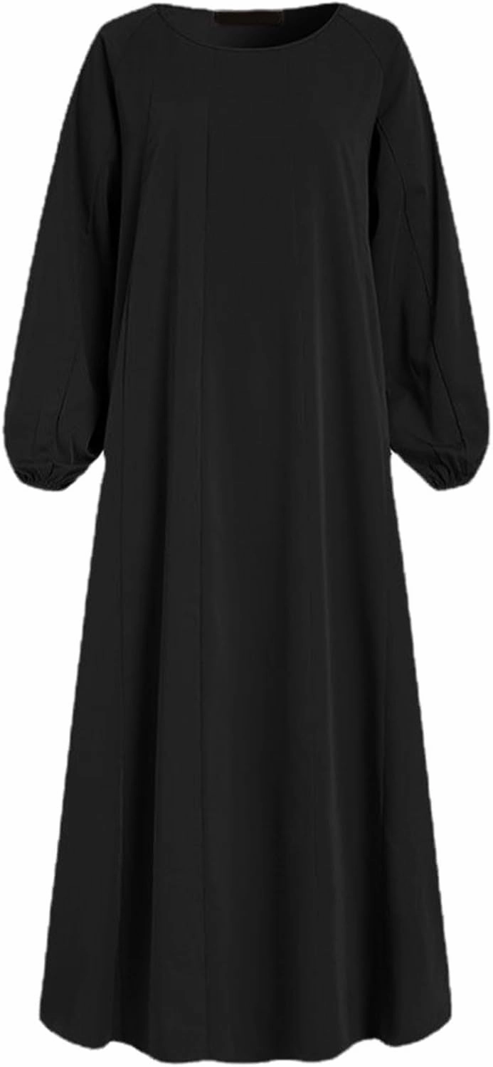 Muslim Dress for Women Classic Abaya Dress Dubai Robe Eid Prayer Clothes Islamic Muslim Robe Pakistani Kaftan Abaya