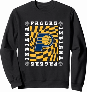 NBA Indiana Pacers Retro Checkerboard Wave Sweatshirt