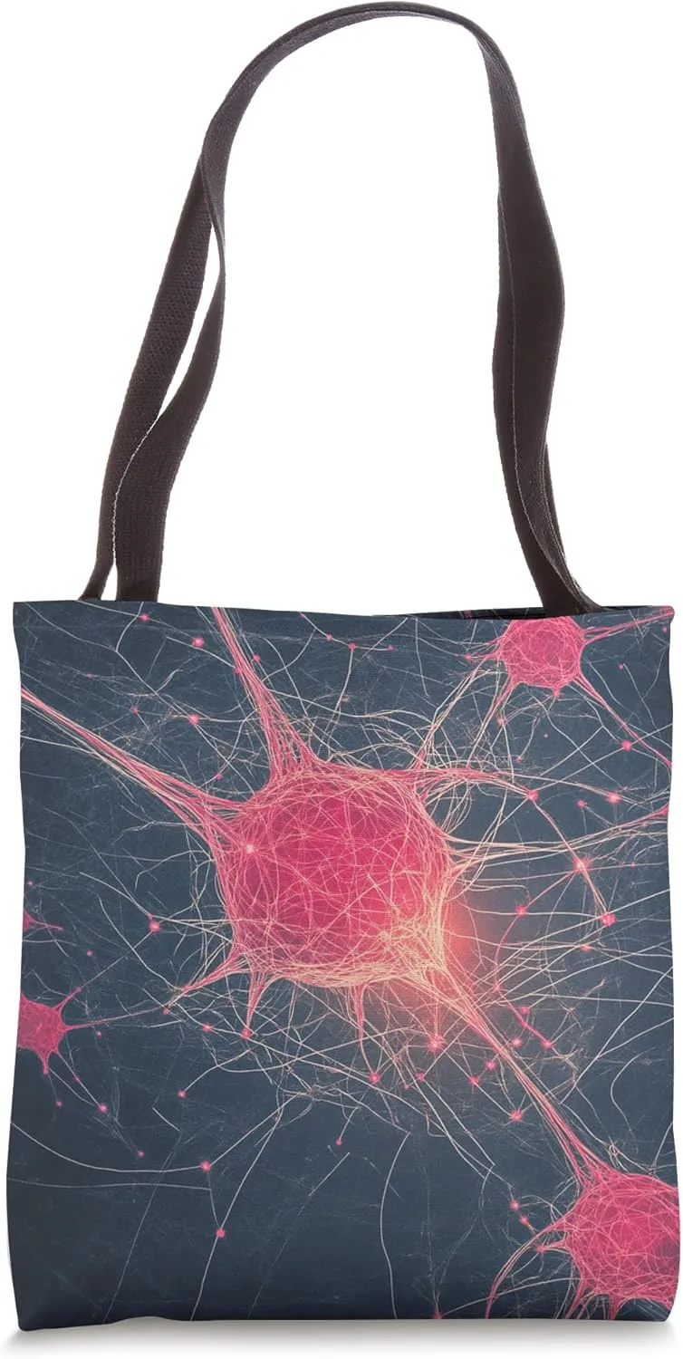 Neural Network Connections Abstract Art Tote Bag
