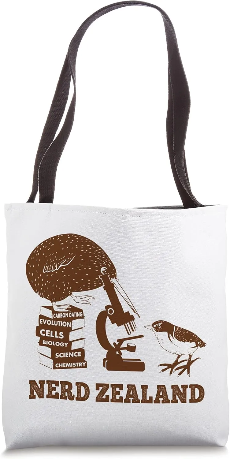 New Zealand Birds Funny science Nerd Tote Bag