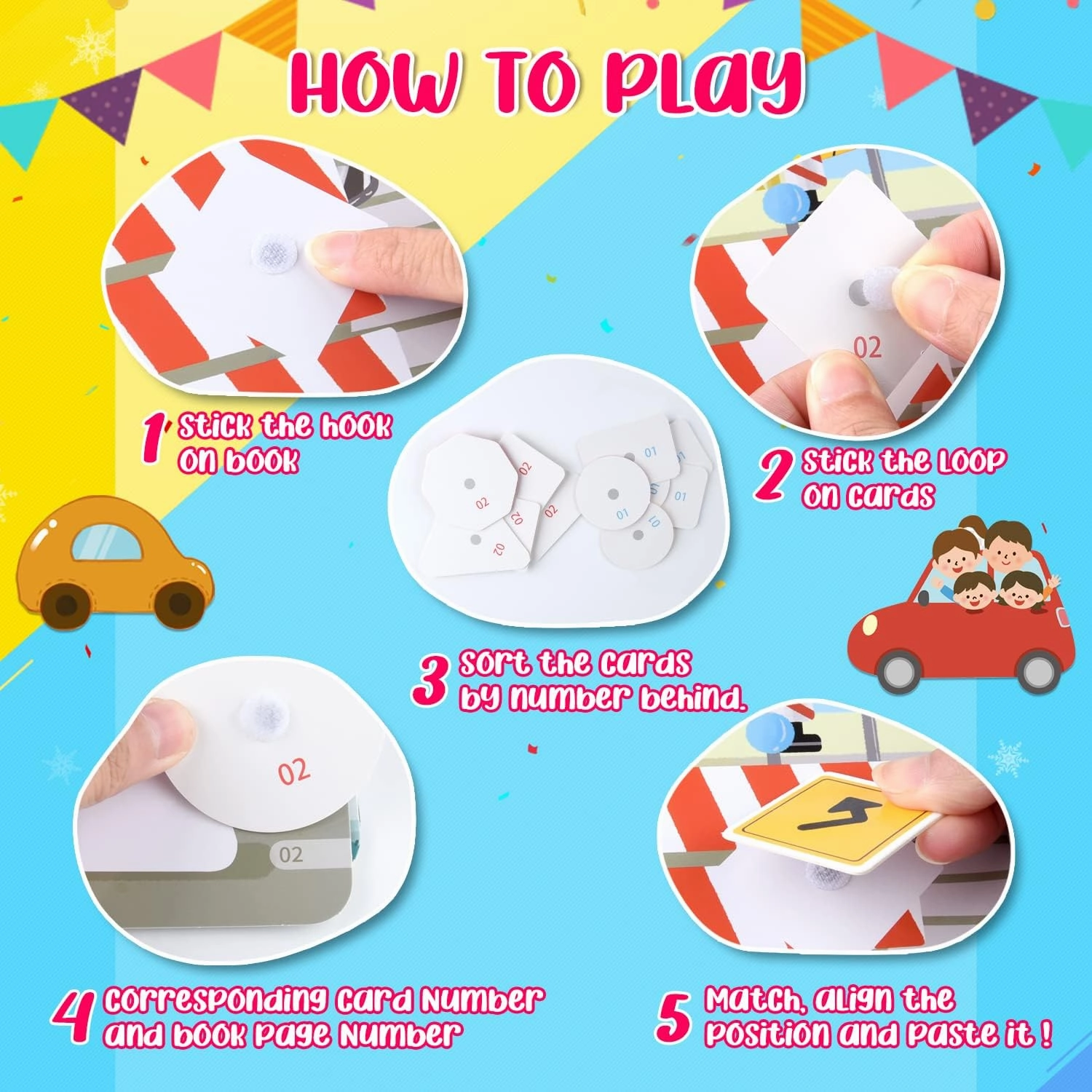 NEW ASTARON Educational Montessori Toys Traffic Busy Book for Toddler, 10 Themes Preschool Sensory Learning Toys, Kids Birthday Gift Airplane Car Travel Activities