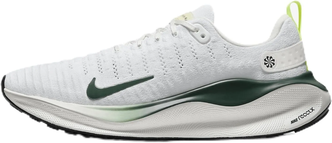 Nike InfinityRN 4 Men's Road Running Shoes (FZ4019-100, White/Volt/Sail/Pro Green) Size 13