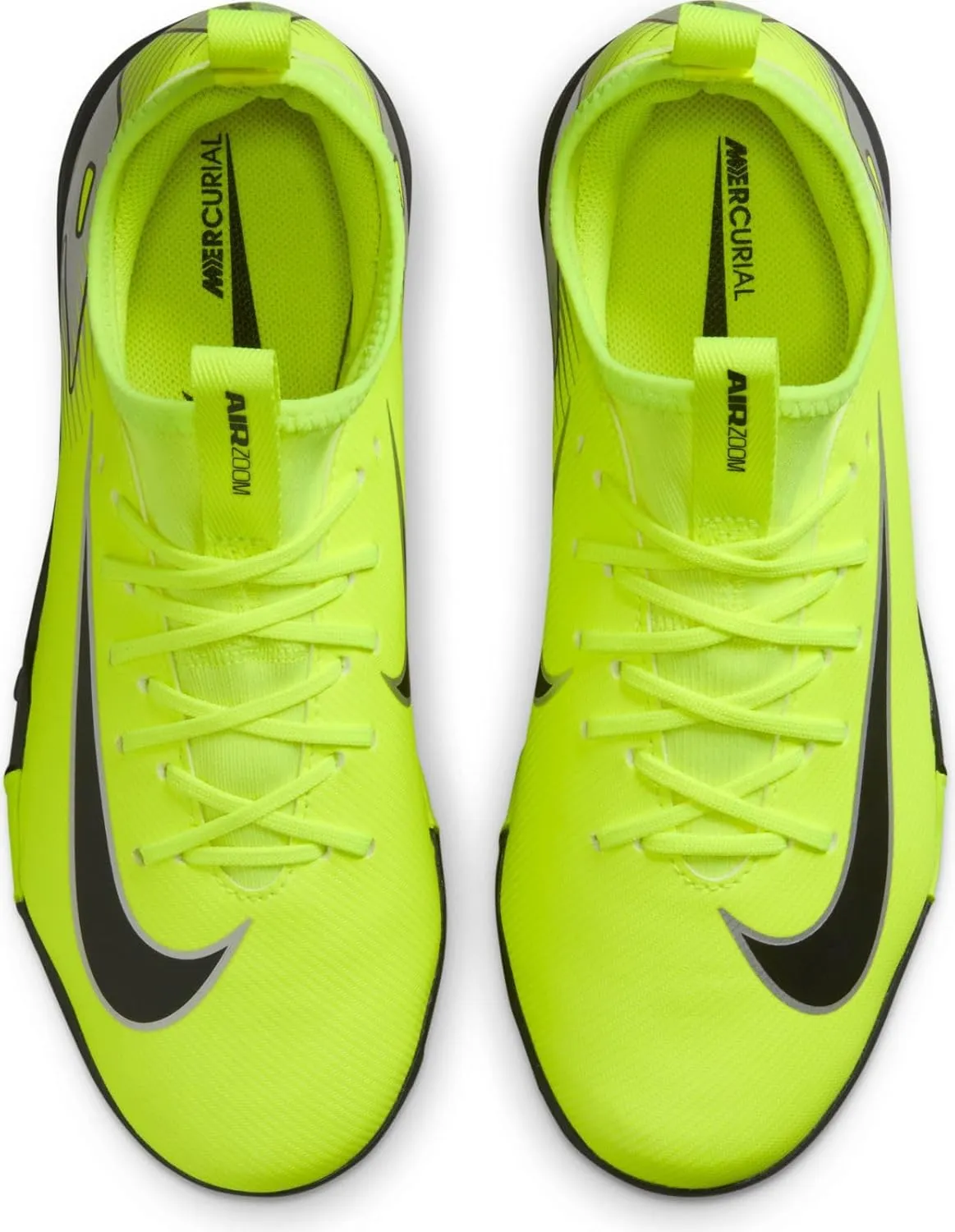 Nike Jr. Mercurial Vapor 16 Academy Little/Big Kids' TF Low-Top Soccer Shoes (FQ8284-700, Volt/Black)