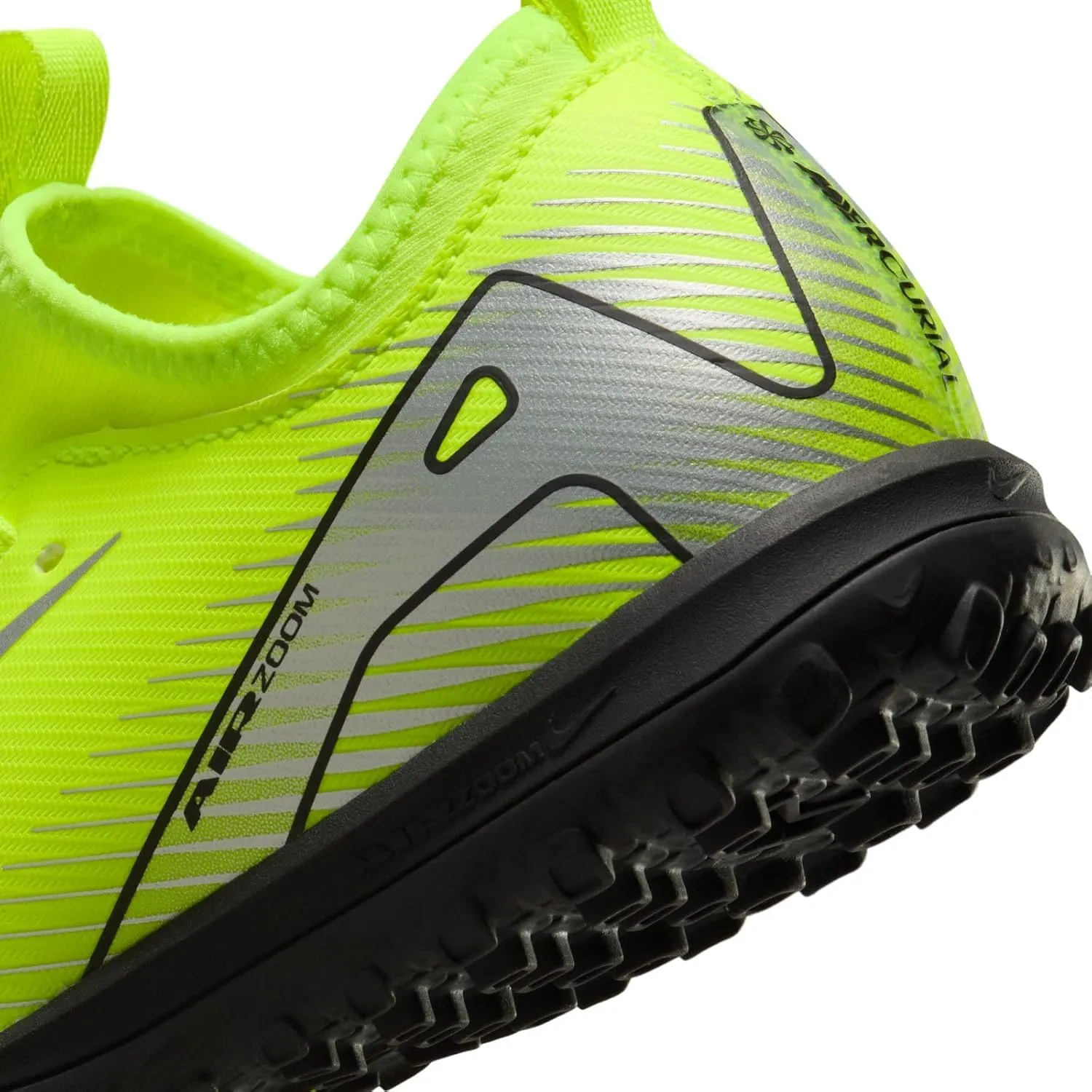 Nike Jr. Mercurial Vapor 16 Academy Little/Big Kids' TF Low-Top Soccer Shoes (FQ8284-700, Volt/Black)