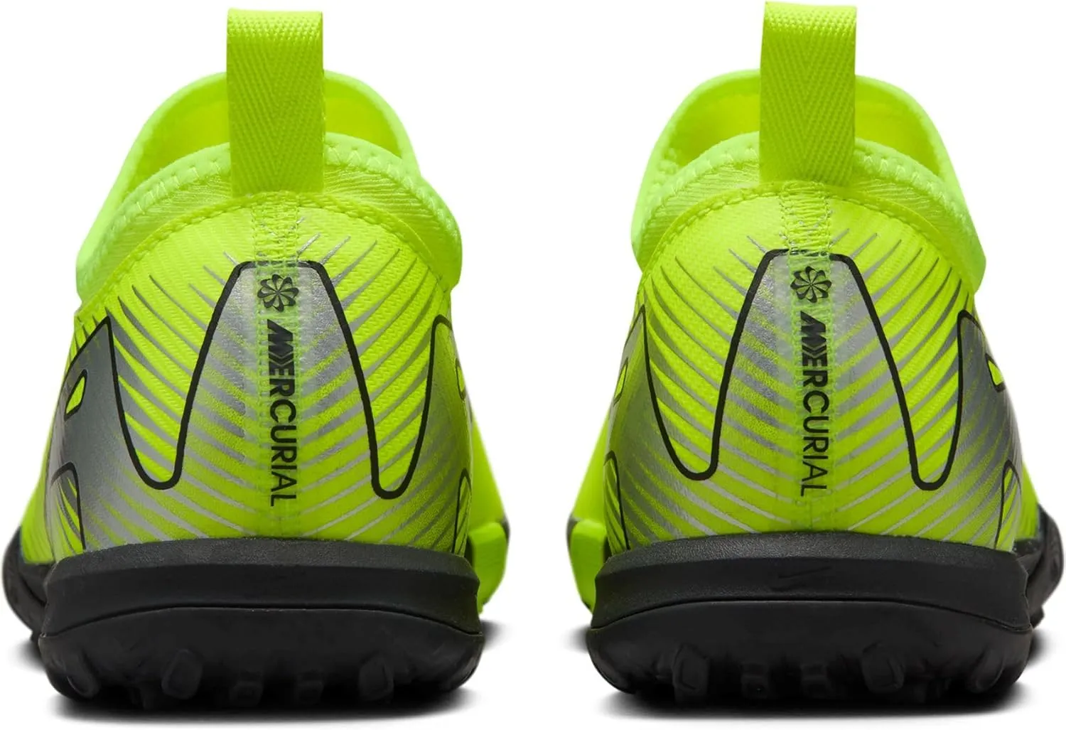 Nike Jr. Mercurial Vapor 16 Academy Little/Big Kids' TF Low-Top Soccer Shoes (FQ8284-700, Volt/Black)