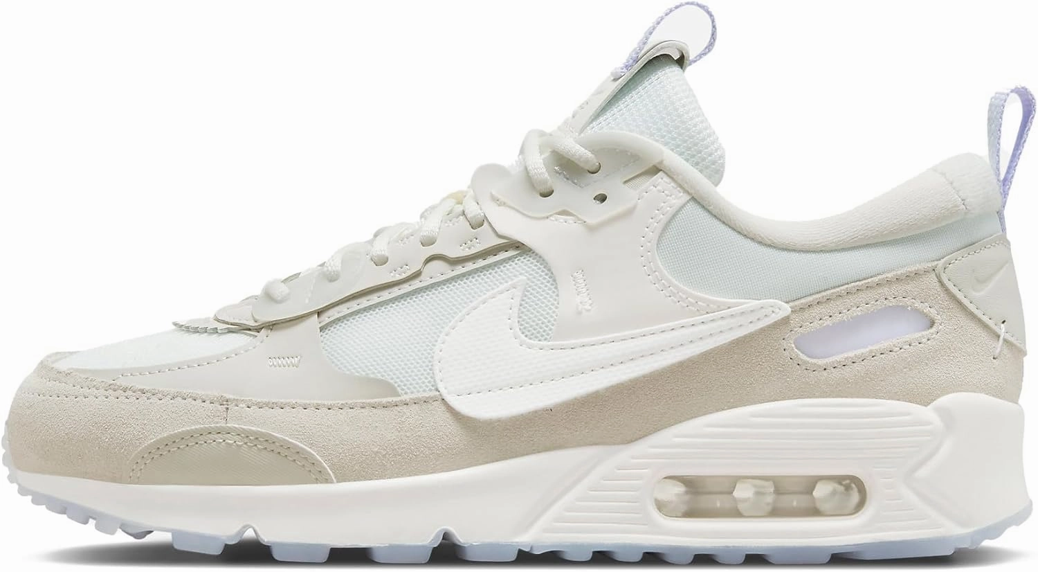 Nike Air Max 90 Futura Women's Shoes (DM9922-102, Summit White/Light Bone/Phantom) Size 12