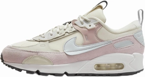 Nike Air Max 90 Futura Women's Shoes (DM9922-106, Pale Ivory/Platinum Violet/Sea Glass/Phantom) Size 10