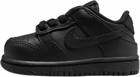Nike Dunk Low Baby/Toddler Shoes (FB9107-009, Black/Black/Black)