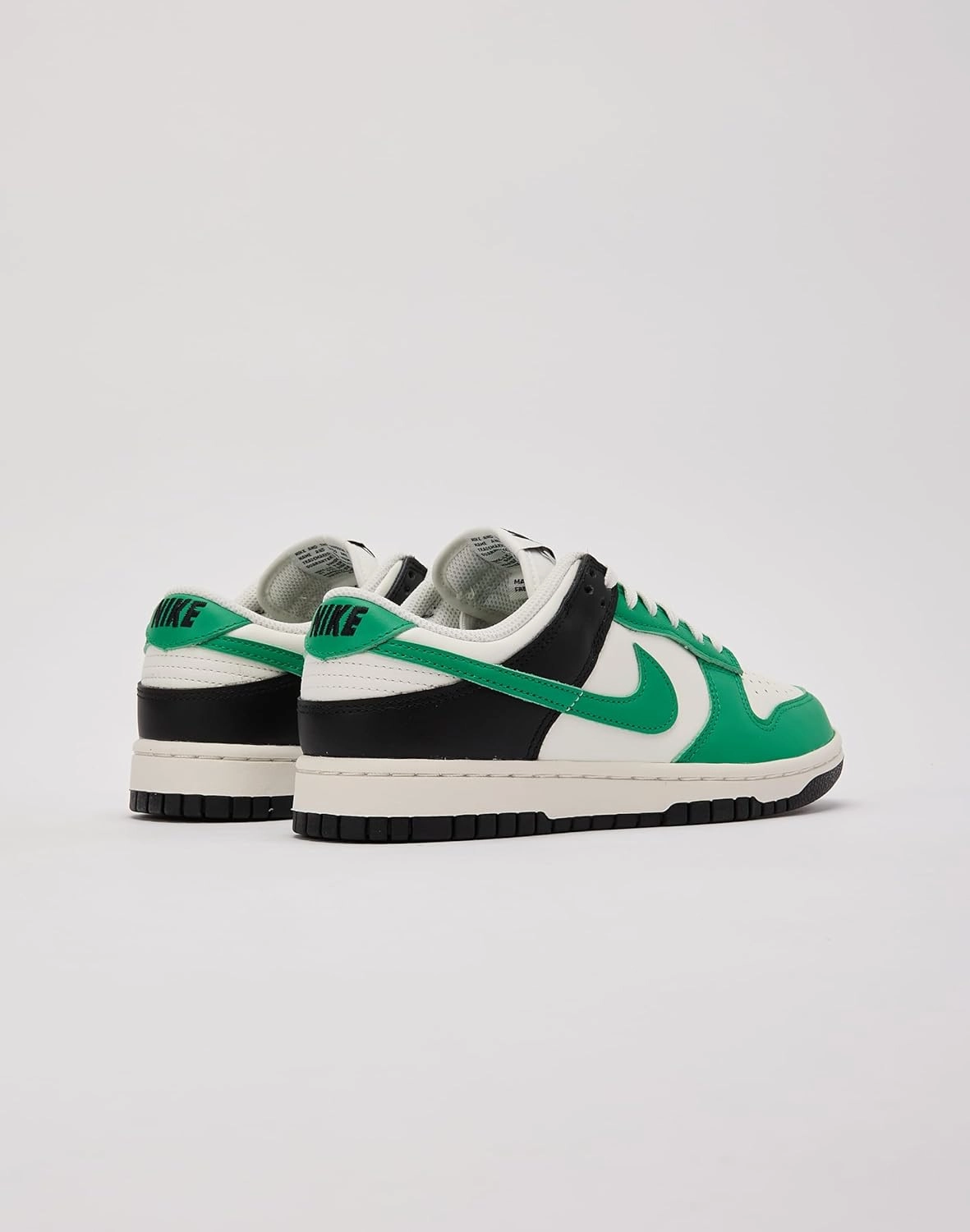 Nike Dunk Low Womens Casual Shoes (IB4363-133, White/Green)