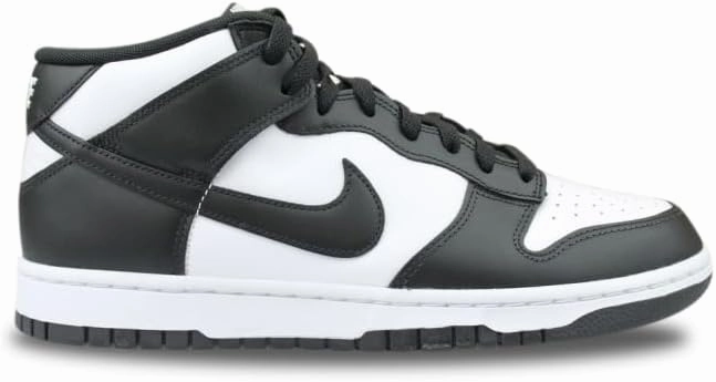 Nike Dunk Mid Men's Shoes (FQ8784-100, White/White/Black/Black) Size 10