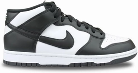 Nike Dunk Mid Men's Shoes (FQ8784-100, White/White/Black/Black) Size 10