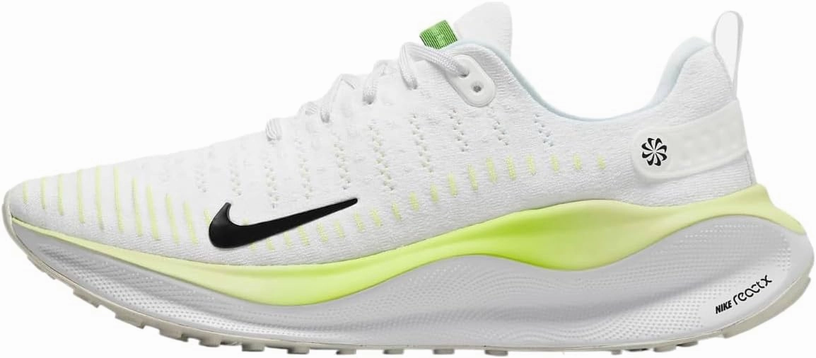 Nike InfinityRN 4 Men's Road Running Shoes (DR2665-101, White/Light Lemon Twist/Volt/Black) Size 9