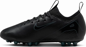 Nike Jr. Mercurial Vapor 16 Academy Little/Big Kids' AG Low-Top Soccer Cleats (FQ8403-002, Black/Deep Jungle/Black) Size 5