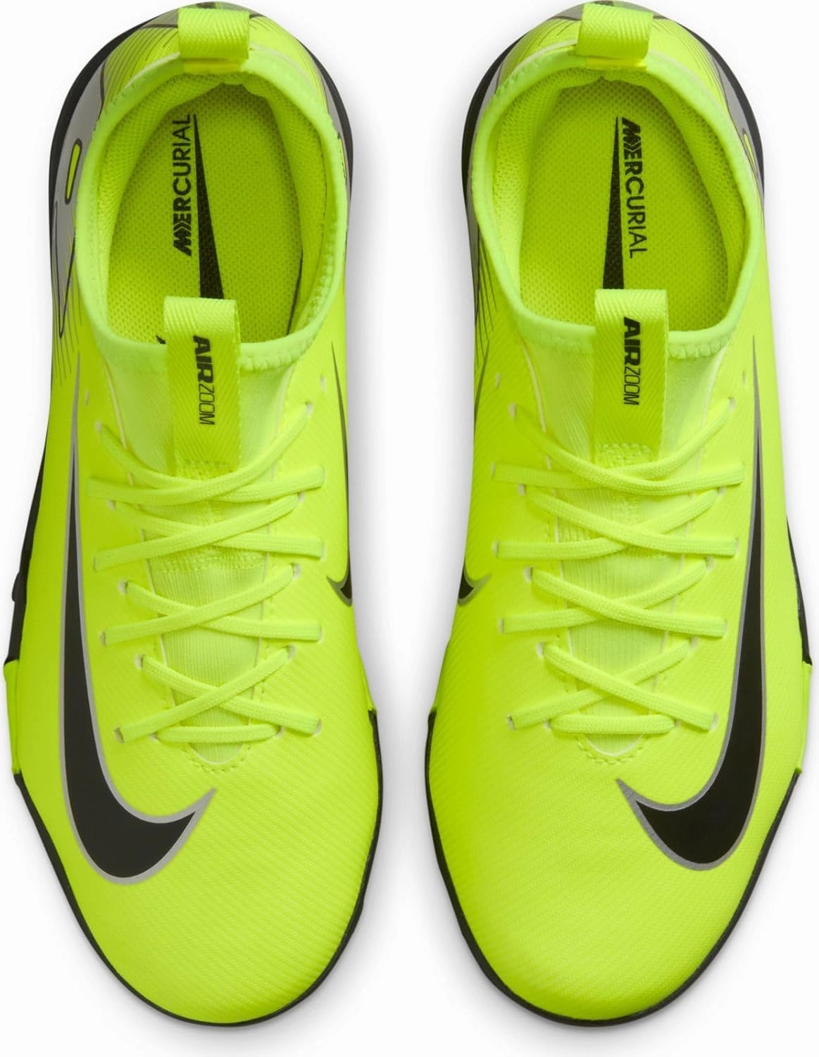 Nike Jr. Mercurial Vapor 16 Academy Little/Big Kids' TF Low-Top Soccer Shoes (FQ8284-700, Volt/Black)