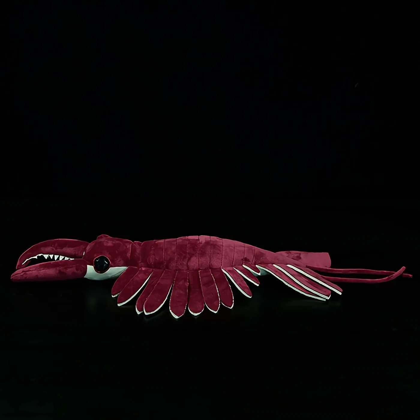 Nohito 20'' Realistic Anomalocaris Plush Toy Ancient Animal Broom-Shaped Shrimp Stuffed Animal Cambrian Creature Plushie Pillow Doll (20'', Anomalocaris)