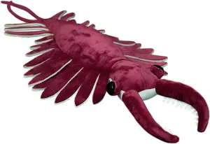 Nohito 20'' Realistic Anomalocaris Plush Toy Ancient Animal Broom-Shaped Shrimp Stuffed Animal Cambrian Creature Plushie Pillow Doll (20'', Anomalocaris)