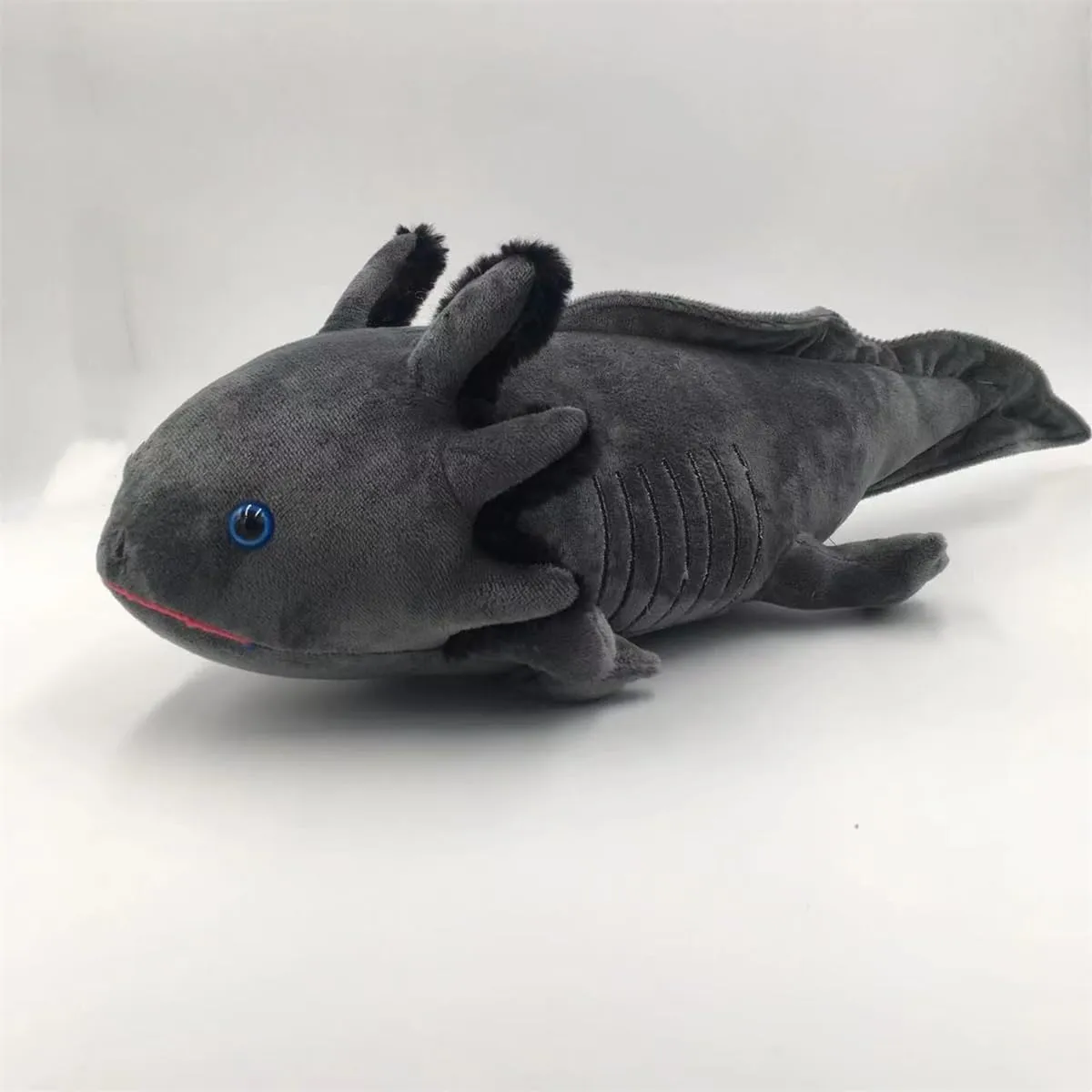 Nohito 31.5in Simulation Giant Axolotl Plush Toy Kawaii Soft Black Axolotl Stuffed Animal Plushie Pillow Doll (Black L)