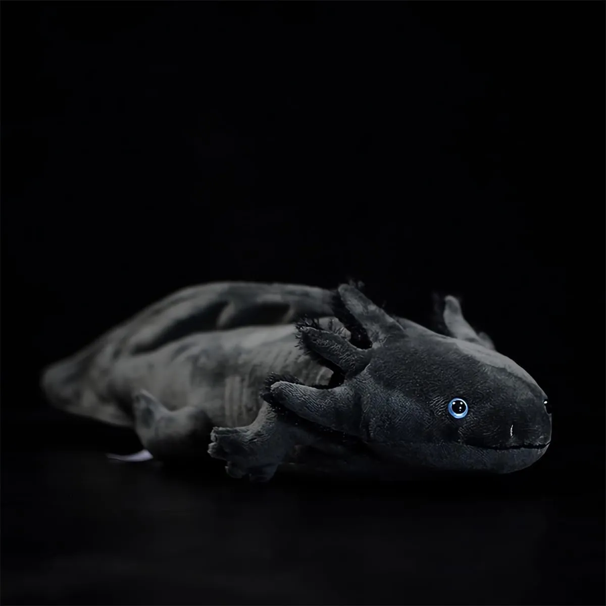 Nohito 31.5in Simulation Giant Axolotl Plush Toy Kawaii Soft Black Axolotl Stuffed Animal Plushie Pillow Doll (Black L)