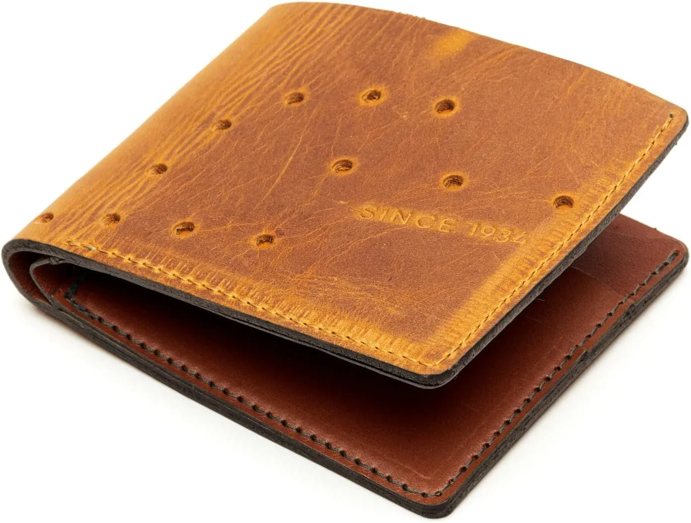 NOKONA Ballglove Leather Wallet | Made with Genuine American Baseball Glove Leather | Made in The USA and Customizable