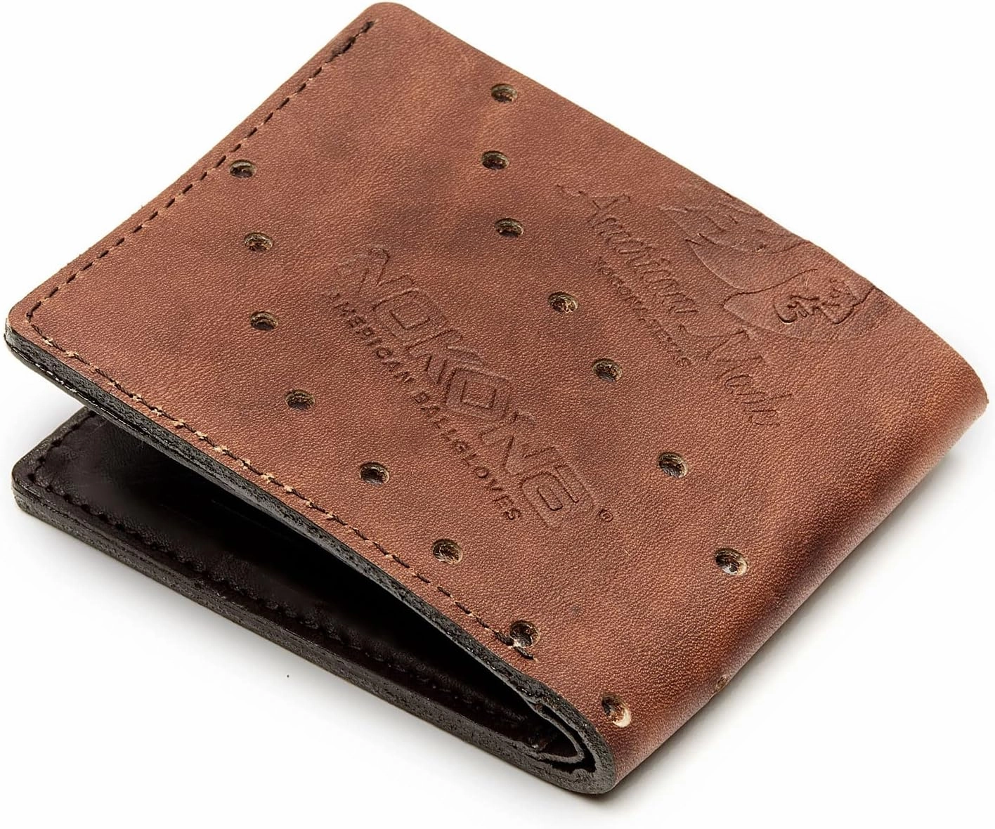 NOKONA Ballglove Leather Wallet | Made with Genuine American Baseball Glove Leather | Made in The USA and Customizable