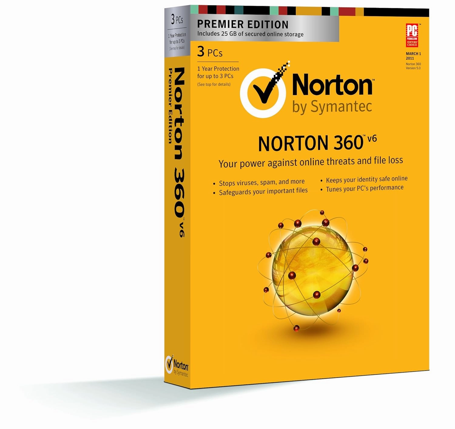 Norton 360 6.0 Premier 1 User / 3 PC [Old Version]
