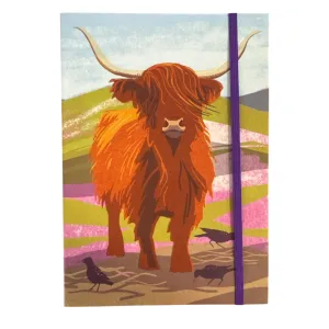 Notepad Highland Cow A5
