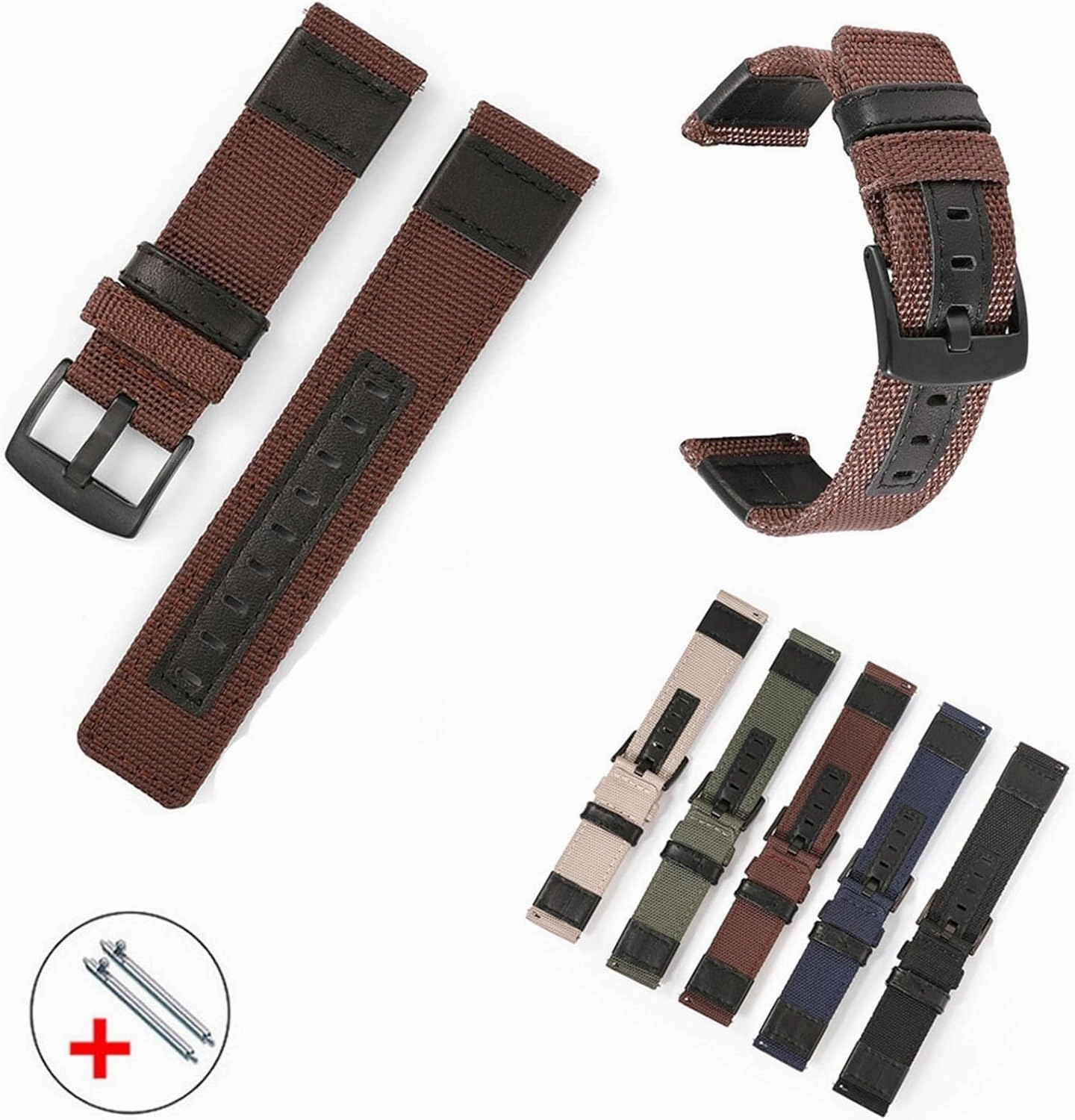 Nylon Watch Strap 20mm 22mm Universal Watch Band Bracelet Replacement Accessories