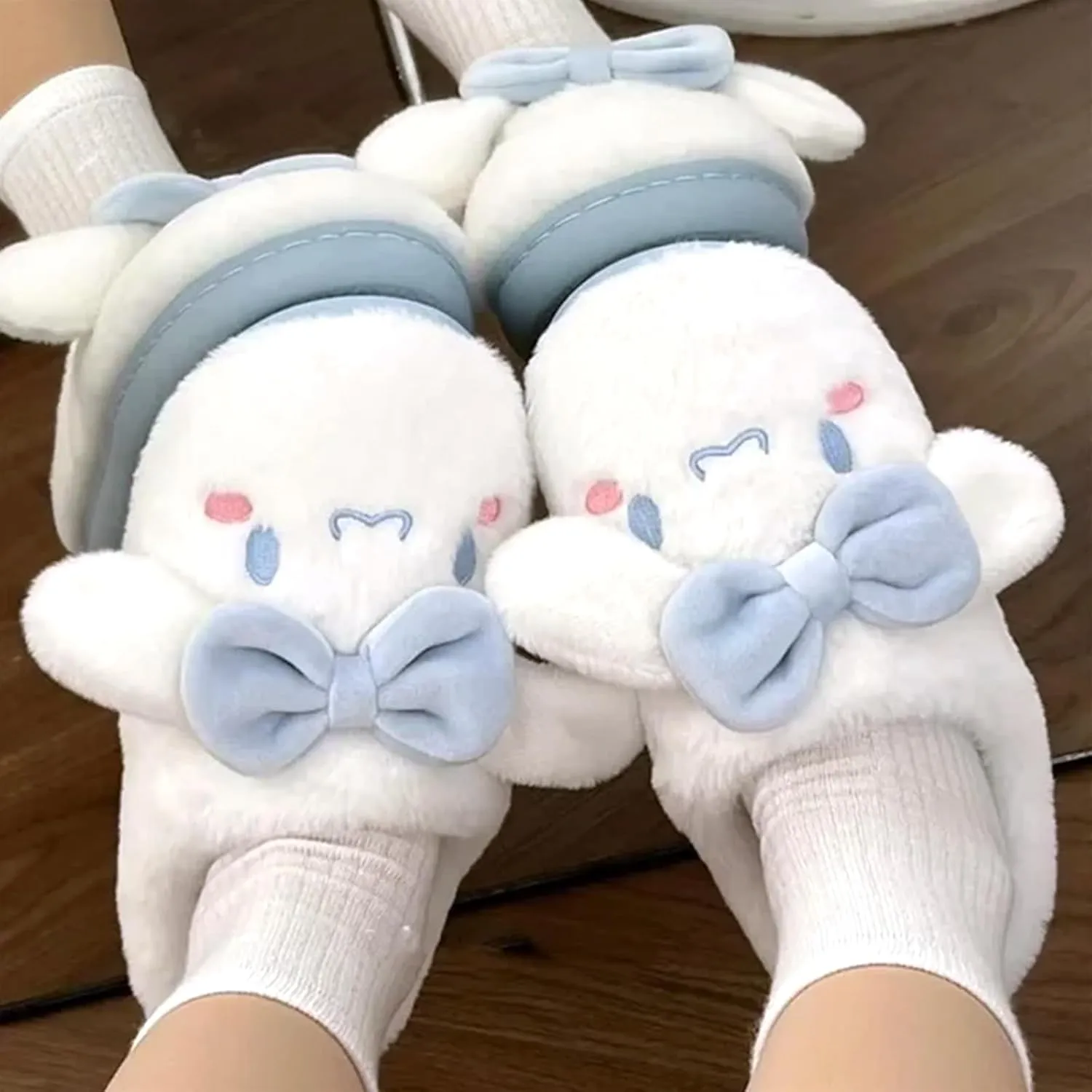Ohjijinn Kawaii Slippers, Winter Warm Indoor Bedroom Shoes Women Girls