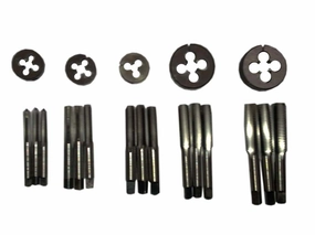 OMEX British Standard Cycle TAP & DIE Set BSB BSCY Cycle CEI TAP DIE Set 1/4" to 1/2" - New 20 PCS Set
