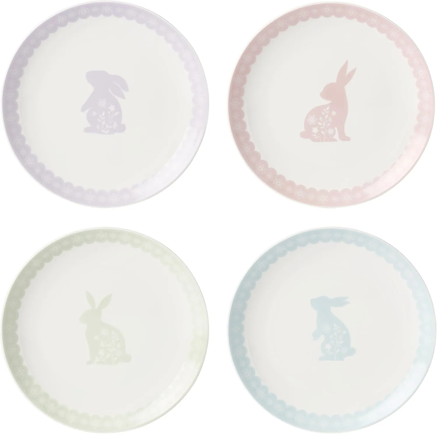 Oneida 898189 Bunny Hop Accent Plates, Set Of 4