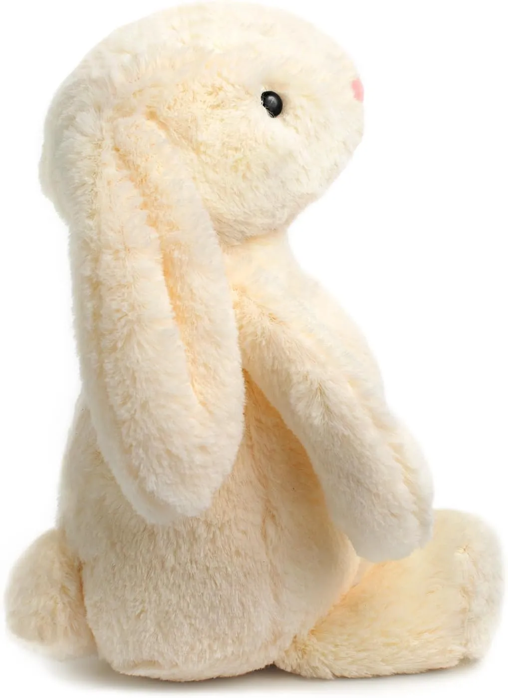 Original Hunny Bunny Rabbit, 12" Stuffed Animal Plush Toy, Cute & Adorable, Great Gift for Babies, Kids, Girls, Boys, Girlfriend, Boyfriend, Wife, Husband (Ivory White)