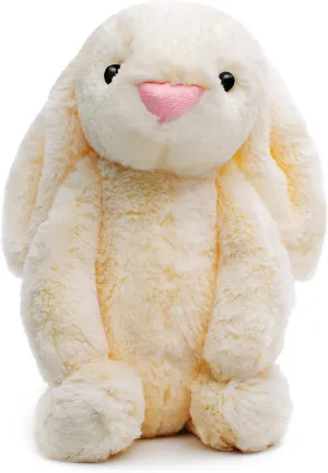 Original Hunny Bunny Rabbit, 12" Stuffed Animal Plush Toy, Cute & Adorable, Great Gift for Babies, Kids, Girls, Boys, Girlfriend, Boyfriend, Wife, Husband (Ivory White)