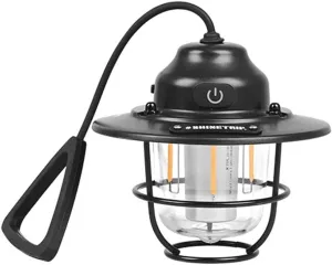 Outdoor Camping Lantern 80H Battery Life LED Retro Atmosphere Light Tent Canopy Flashlight Portable Lightweight