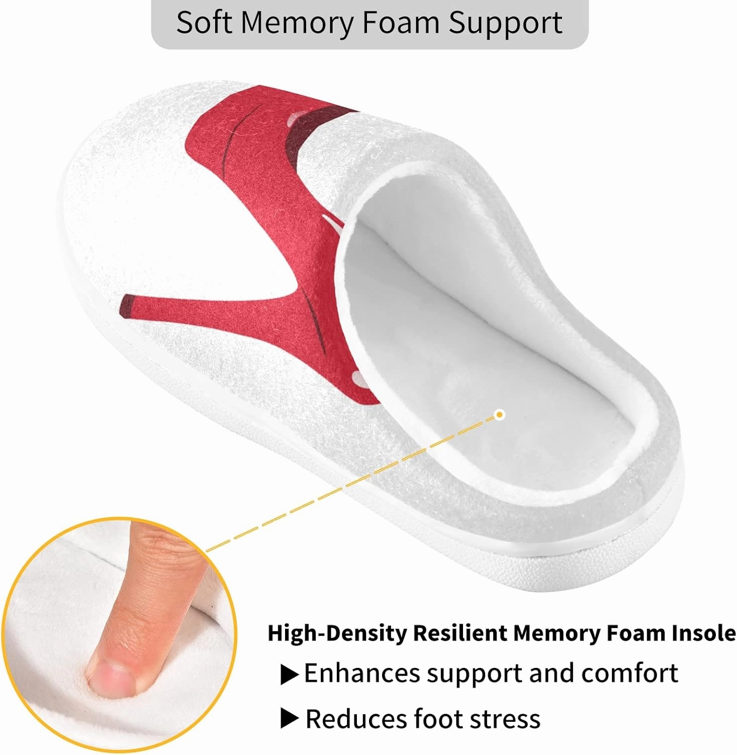 Oyihfvs Unisex Memory Foam Warm Slippers Comfort Soft Casual Shoes for Indoor Outdoor S-XXXL