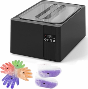 Paraffin Wax Bath, 9000ml Smart Wax Machine with Hands and Feet Mask, 3 Modes Available, Big Volume, Automatic Temperature Control, Digital Paraffin Wax Warmer for Beauty Salon