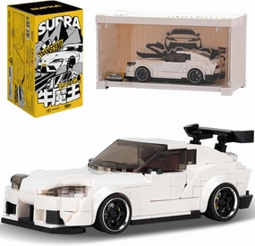 PB8808 Super Sports Car Building Block Set, 367 Pieces of MOC Toy Car Model Building Block Kit, with Display Container, Suitable as Gifts and Collectibles