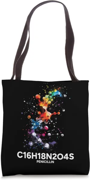 Penicillin Molecule Chemical Scientific Science Chemistry Tote Bag