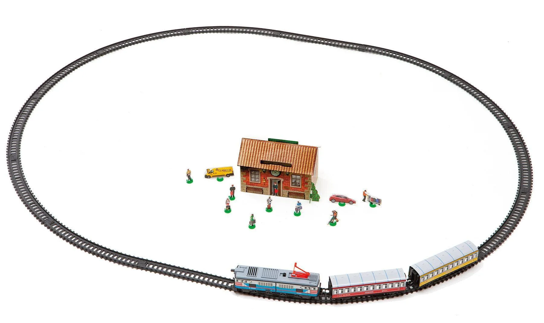 PEQUETREN 302 Passengers Colours Metallic Train Set