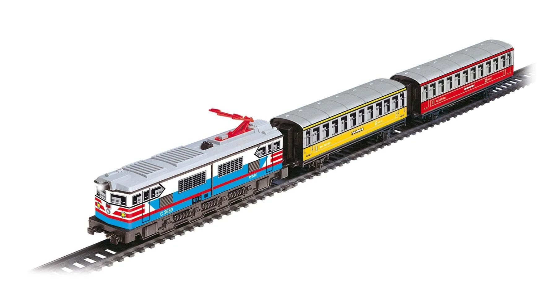 PEQUETREN 302 Passengers Colours Metallic Train Set