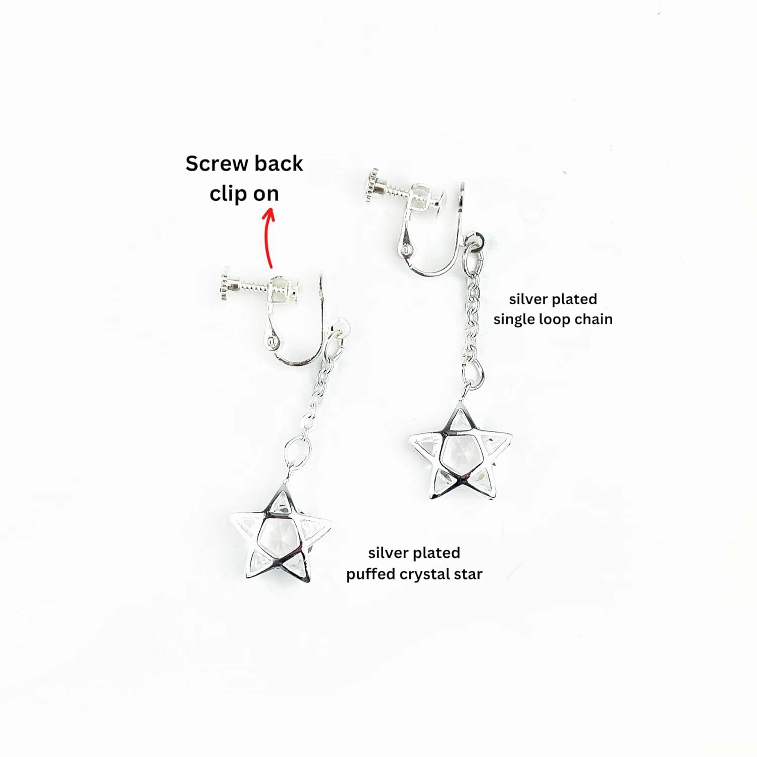 Philippine PAROL Earrings Christmas Lantern Filipino UPICK Drop Dangle Jewelry (Screw back clip on)