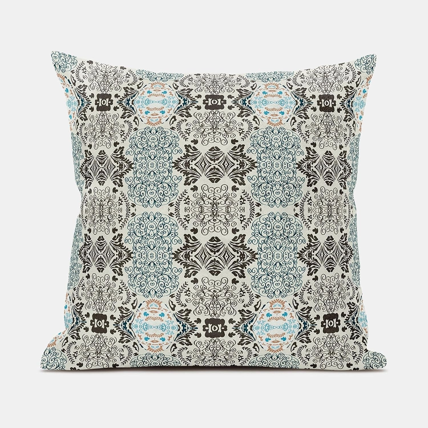 Pier 1 Imports Carnival Geo Indoor Outdoor Fabric Pillow in Off White 26x26 with Zip