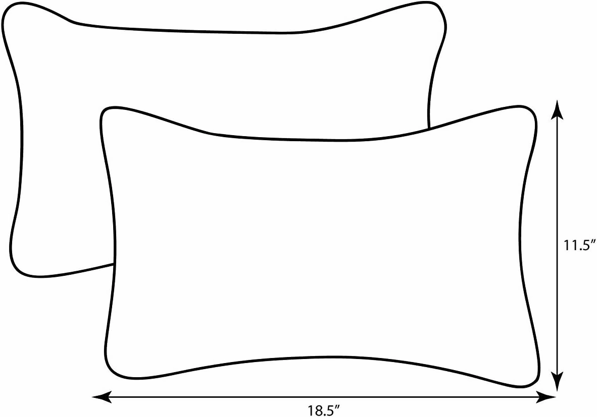 Pillow Perfect Floral Indoor/Outdoor Accent Throw Pillow Plush Fill, Weather, and Fade Resistant, Lumbar - 11.5" x 18.5", Blue/Tan Telfair Peacock 2 Count