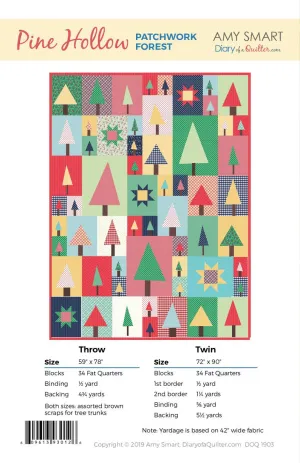 Pine Hollow Patchwork Forest Pattern by Amy Smart