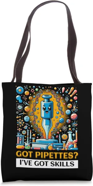 Pipette Science Laboratory Biologist Molecular Biology Tote Bag
