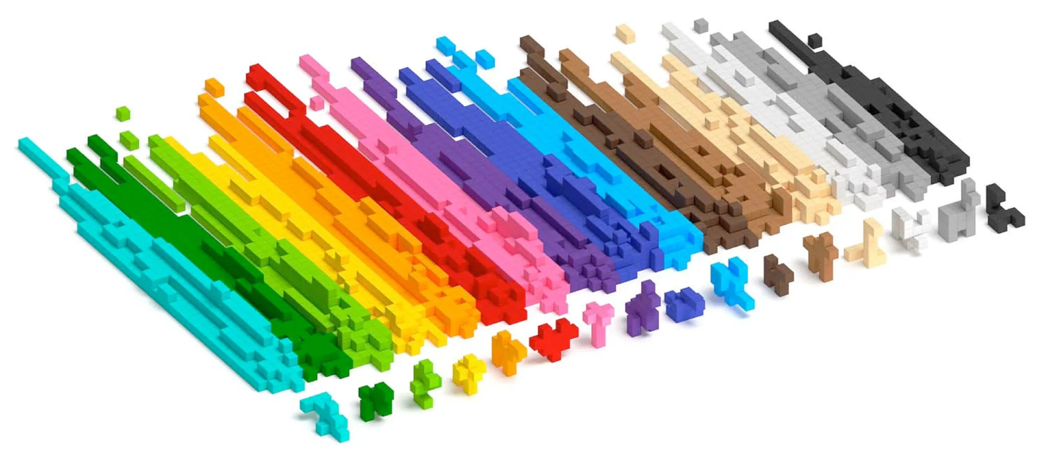 Pixio Flower 24 Magnetic Blocks in 4 Colors