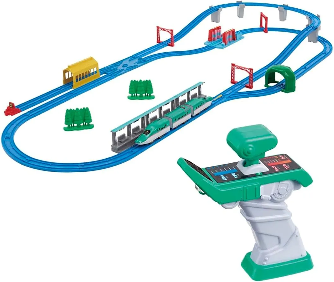 Plarail Kimi Ga Driving! Grip Mascon E5 Series Shinkansen Hayabusa DX Set, Train Toy, for Ages 3 and Up