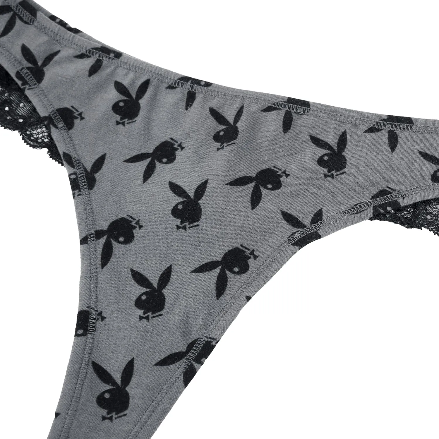 Playboy Women's Juniors Ladies Bunny Print Underwear and Sports Bra Sets in Sizes XXS-XL