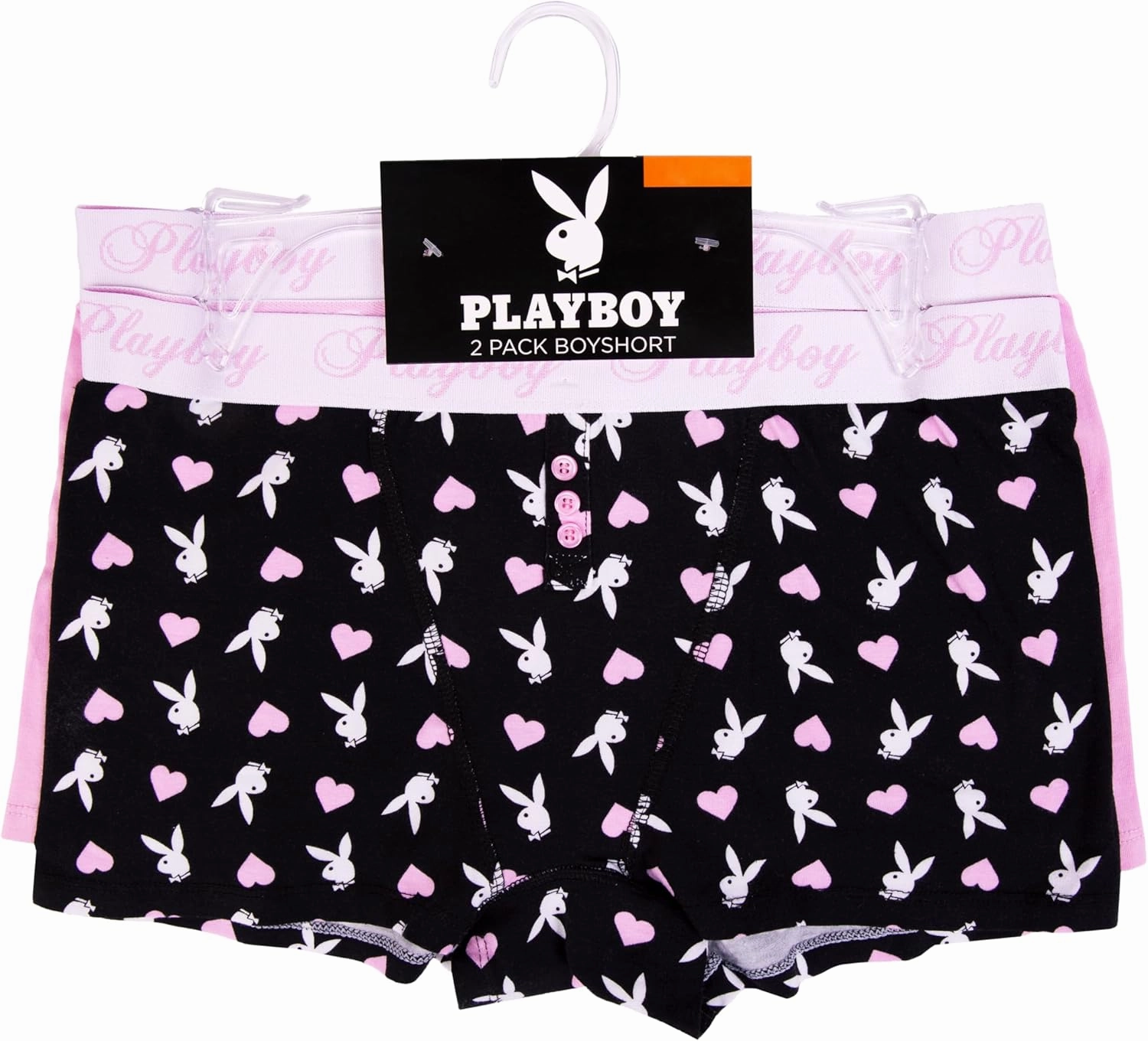 Playboy Women's Juniors Ladies Bunny Print Underwear and Sports Bra Sets in Sizes XXS-XL