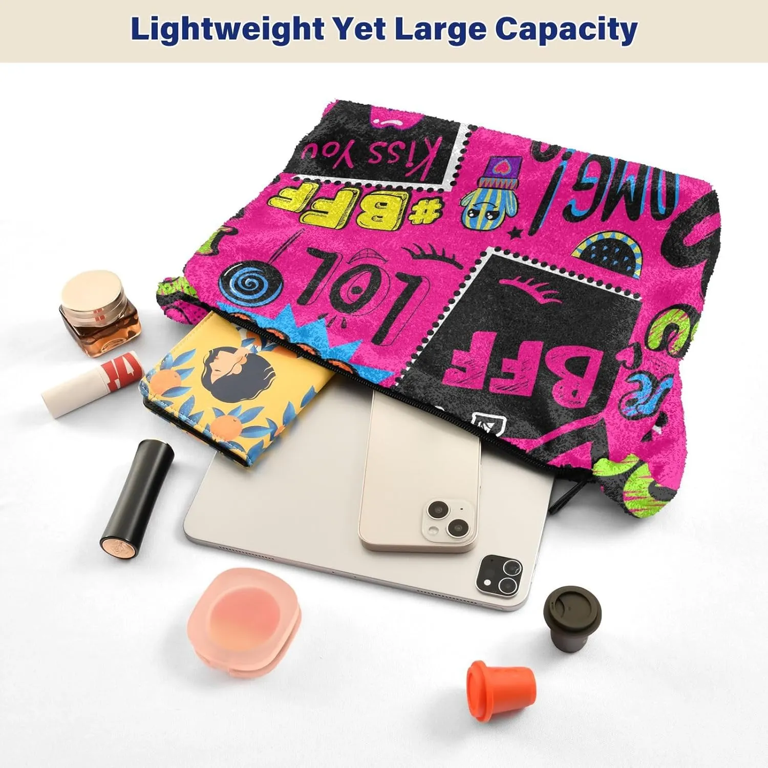 Plush Underarm Bag Ladies Fluffy Shoulder Bag Women Furry Fashions Tote Bag Plush Handbag for Autumn and Winter Multicolor 1